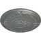 Ekena Millwork Athens Ceiling Medallion (Fits Canopies up to 3 5/8"), Hand-Painted Platinum, 26 1/4"OD x 3 1/4"P CM27ATPLS - alternate 3